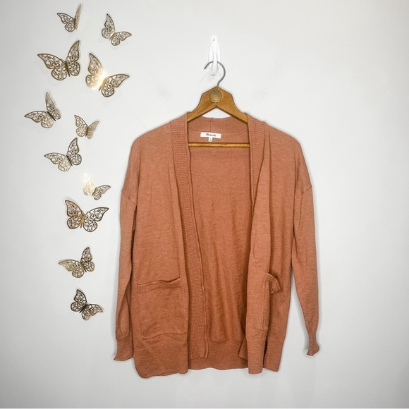 MADEWELL | Blush Pink Cardigan Sweater - Picture 3 of 11